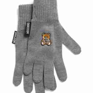 MOSCHINO Wool Teddy Gloves